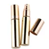 10 ml UV Platation atomizer mini rechargeable Perfume portable bouteille de pulvérisation échantillon de récipients vides couleurs noires argentées DHD6184092