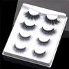 4 Pairs Mix Styles False Eyelashes Faux 3d Mink Eyelashes Soft Fluffy Eyelash Extension Natural Long Full Strip Lashes Makeup Eye Lashes