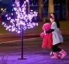 반짝이는 벚꽃 벚꽃 크리스마스 트리 조명 방수 정원 풍경 장식 램프 웨딩 파티 크리스마스 공급 H180cm