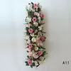 Arco Arco Arco Flor Fileira Rosa Rosa Fileira DIY Wedding Road Guia Arco Decoração Centerpiece Decorativo Cenografia EEF3564