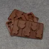 Biscuit al cioccolato al cioccolato in 3D a doppio cuore a doppio cuore a lecca -cioccolato stampo dessert decorazione per torta fai -da -da -te strumento di decorazione di gelatine cucina cucina cucina cucine 7850073