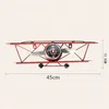 Väggklockor Creative European Retro Aircraft Clock Living Room Dining Decorative Airplane Minimalist Hanging Digital1