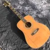 Custom Solid Cedar Top 41 Inch D Body Acoustic Guitar Sandalwood Back Side