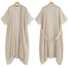 Women's Blouses & Shirts Women Vintage Kimono Cardigan Long Blouse Belted Casual Loose Beach Cover Up Blusas Femininas Plus Size Tops 5XL1