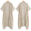 Kvinnors blusar skjortor kvinnor vintage kimono cardigan long blude bälte casual loose beach cover up blusas femininas plus size tops 5xl1