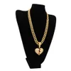 Hip Hop Sieraden Ontwerper Ketting Iced Out Hanger Cubaanse Link Chain Gold Diamond Break Heart Hangers Luxe Bling Charm Rapper Me204m