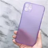 PP Matte Mobile Phone Cases Cover Ultra Thin Transparent Shell Frosted Full Protector Case Pour iPhone 13 12 Pro Max X Xr XS 11 7 8 Plus Samsung S20 S21