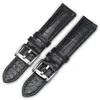 wholesale Cinturino in pelle di vitello con cinturino in vera pelle nera / marrone da 22 mm con fibbia ad ardiglione per A * R * 24333 A * R * 24447