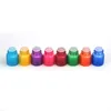 1ML Frosted Color Essential Oil Glass Bottle Perfume Sample Vials Container With Plug And Caps