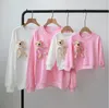 2021 nouveaux garçons filles dessin animé sweats mère et fille à manches longues T-shirts amples enfants coton chandails