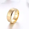 Złoty czarny zespół sztuki sztuki ring stalowe puste pierścienie Kobiety mężczyzn Pierścień Pierścień mody biżuteria wola i piaszczysta prezent