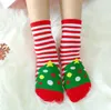 Chaussettes de noël pour bébés filles, chaussettes de noël épaisses, motif ours, flocon de neige, élan, chaussettes éponge pour enfants garçons