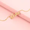 JewelOra personnalisé nom pendentif collier en argent Sterling 925 plaque signalétique collier avec coeur cadeaux d'anniversaire pour les femmes Q0531