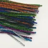 Paillettes Sparkle Pipe Cleaners Tinsel Chenille Stems, cure-pipe métallique pour bricolage, arts, mariage, maison, fête, décoration de vacances Mixed Co