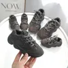 2020 Boys Girls Lace-Up Fashion Sneakers Baby/Toddler/Little/Big Kid Bigure Leather Drainers Children School Sport Shoes