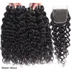 9A Brazilian Virgin Closures 4X4 Or 13X4 To Ear Lace Frontal Human Hair Bundles With Closure9815923
