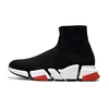 2022 Mens speed runner trainer 1.0 sock Casual shoes Platform womens Sneakers Triple Black White Classic with Lace jogging walking outdoor fly socks speeds boot pr01