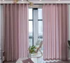 Kadife Yarı Saydam Sırf Perdeleri Kuzey Avrupa Basit Yatak Odası Balkon Yarı Gölgelendirme Pencere Ekran Ofis Buz Ipek Perde