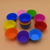 7cm sílica gel forros de cozimento molde silicone muffin copo copos de bolo cupcake dh8567