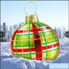 크리스마스 장식 축제 파티 용품 홈 정원 공 나무 크리스마스 선물 장식 야외 PVC 풍선 장난감 A02 드롭 배달