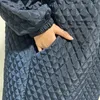 DEAT chaqueta europea de alta calidad otoño mujer de gran tamaño largo suelto negro cortavientos gabardina larga WTH1201b 201215