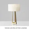 Modern Creative Trip Table Lamp Hight Quality Fabric Shade Nordic Simple Hotel Foyer Bedroom Study Metal Lighting Fixtures E27 LED Lamp