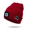 LED 5.0 ​​Bluetooth Örme Şapka Açık Gece Koşu Gece Balıkçılık LED Lamba Aydınlatma Bluetooth Kap Erkek Kız Bluetooth Küçük Şapka