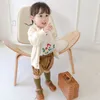 5266 Cardigan per neonate Maglione di cotone autunnale Top Abbigliamento per bambini per bambini Maglione cardigan lavorato a maglia per ragazze Abbigliamento invernale per bambini