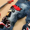 New men jeans American style 100% cotton denim hip hop patchwork of national flag fashion jeans men 597 T200614
