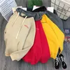 Nakış Yanan Boy Kadın Hoodie Tops Giysileri için Rahat Kore Tarzı Uzun Kollu Kapşonlu Yumuşak Ladie Kazak Kazak 201203