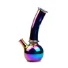 8 Inch Electroplate Glass Bong Dab Rig Hookah Tobacco Water Pipe Oil Rigs Showerhead Perc Percolator Smoking Pipes Beaker Bongs 14mm Bowl Downstem