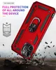 カーホルダーメタルフィンガーリングブラケットケースIPhone 15 Plus 14 13 Pro 12 11 XR XS Max X 8 7 6 SE2 DEFENDER ARMOR HYBRID LAY SHOCKPROOF Impact Combo Heavy Phone Back Cover