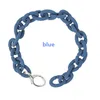2020 GRGR Tide Brand Color Blue Rubber Necklace Bracelet Hip Hop European And American Trend Clavicle Chain INS Star Same Paragraph