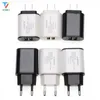 50pcs 5V 2A EU US Plug 2 Ports USB 2USB USB Chargeur adaptateur mural pour téléphone portable Micro Data Charge pour iPhone iPad Samsung