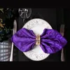 Dekoracje ślubne poliester 48 cm kwadratowe serwetki tkaniny na wesele dekorację w kolorze serwetek haftowany