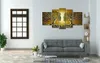 5 패널 100% 손으로 칠해진 현대 초록 벽 예술 그림 최고 품질의 가정 장식 캔버스 멀티 크기 1.394
