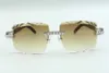 style natural hybrid buffalo horns temples sunglasses 3524020, cutting lens XL diamonds glasses, size: 58-18-140mm