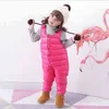 YWSTT Kinder Daunenjacke Hosen Baby Jungen Außerhalb Schrittgurt Winter Mädchen Kinder Hosen Dicke Daunenweste Winddicht 211224