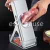 Affettatrice per carne per uso domestico Grattugia manuale regolabile Taglia carne Taglia verdure Affettatrici Gadget da cucina