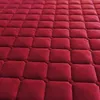 Bonenjoy 1 pz set di lenzuola trapuntate in flanella colore rosso caldo addensare copriletto per l'inverno in pile corallo coprimaterasso King 201218
