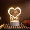 3D LED -lampa Creative Night Lights Novely Illusion Nights Table for Home Decorative 21