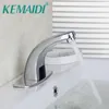 Banyo lavabo muslukları kemaidi otomatik musluk el dokunma ücretsiz sensör musluk elektronik mikser güverte monte musluklar1