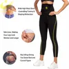 LAZAWG Donna Neoprene Sauna Pantaloni dimagranti Allenamento in palestra Hot Thermo Sudore Sauna Capris Leggings Shapers Vita Trainer Pant 201222