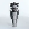 Univeral 6 In 1 Titanium Nail 10/14/19mm Female And Male Domeless Titanium Nail Set For Smoking Pipe