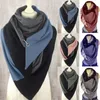 Luksusowe szaliki damskie Kobiety Casual Print Scarf Moda Retro Wielofunkcyjny Szal Przycisk Szal Akcesoria Szalik Echarpe Femme Hiver