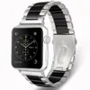 Commonly used Apple Watch Stainless Steel Metal band strap Series 6/5/4/3/2/1 SE Sport Unisex Silver and Black RoseGold