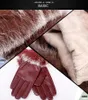 럭셔리 - 3 색 장갑 품질 섹시한 여성 레이디 겨울 부드러운 PU 가죽 따뜻한 장갑