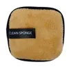 Makijaż wielokrotnego użytku Clean Gąbki Remover Pads Bawełniane Chusteczki Mikrofibry Tkaniny z narzędziami do czyszczenia pakietu detalicznego 10 * 10 cm