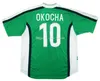 Футбольные майки в стиле ретро 1998 года OKOCHA NIGERRIa KANU OLISEH Finidi YEKINI NIGERRIAER BABANGIDA 98, классические винтажные футбольные майки из ДЖЕРСИ