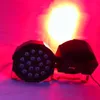 18W 18-LED RGB Controle Automático e por Voz Luz de Palco Preto LEDs de alta qualidade Luzes de paridade novas e de alta qualidade